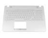 Tastatur inkl. Topcase DE (deutsch) weiß/weiß original für Asus VivoBook Max F541NA