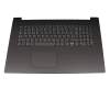 Tastatur inkl. Topcase DE (deutsch) grau/grau mit Backlight original für Lenovo IdeaPad 330-17ICH (81FL)