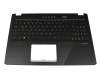 AEXKIG03010 Original Quanta Tastatur inkl. Topcase DE (deutsch) schwarz/schwarz mit Backlight
