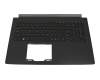 Tastatur inkl. Topcase US (englisch) schwarz/schwarz mit Backlight original für Acer Aspire 5 (A515-51G)