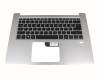 Tastatur inkl. Topcase DE (deutsch) schwarz/silber mit Backlight original für Acer Swift 3 (SF314-52)