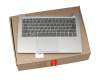 5CB0R12055 Original Lenovo Tastatur inkl. Topcase DE (deutsch) grau/silber mit Backlight (fingerprint)