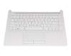 Tastatur inkl. Topcase DE (deutsch) weiß/weiß original für HP 14-cf0000