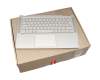 Tastatur inkl. Topcase DE (deutsch) silber/silber mit Backlight original für Lenovo Yoga C740-14IML (81TC)