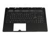 Tastatur inkl. Topcase DE (deutsch) schwarz/schwarz mit Backlight original für MSI GS63 Stealth 8RF (MS-16K7)