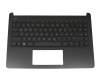 Tastatur inkl. Topcase DE (deutsch) schwarz/grau original für HP 14s-dq0000
