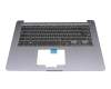 Tastatur inkl. Topcase DE (deutsch) schwarz/anthrazit original für Asus VivoBook S15 S510UN