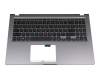 Tastatur inkl. Topcase DE (deutsch) schwarz/grau original für Asus VivoBook 15 F515JA
