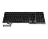 Tastatur CH (schweiz) schwarz mit Backlight original für Fujitsu LifeBook E754