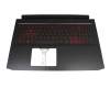 Tastatur inkl. Topcase DE (deutsch) schwarz/rot/schwarz mit Backlight original für Acer Nitro 5 (AN517-53)