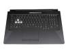 Tastatur inkl. Topcase DE (deutsch) schwarz/transparent/schwarz mit Backlight original für Asus TUF Gaming F17 FX706HCB