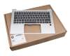 Tastatur inkl. Topcase DE (deutsch) schwarz/silber mit Backlight original für HP ProBook 430 G8