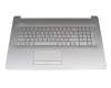 Tastatur inkl. Topcase DE (deutsch) silber/silber original für HP 17-by4000
