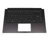 Tastatur inkl. Topcase DE (deutsch) schwarz/schwarz mit Backlight original für MSI Summit 15 A11SCS/A11SCST (MS-16S6)