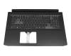 Tastatur inkl. Topcase DE (deutsch) schwarz/schwarz mit Backlight original für Acer Nitro 5 (AN517-54)