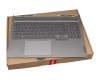 Tastatur inkl. Topcase DE (deutsch) grau/grau mit Backlight original für Lenovo ThinkBook 16p G2 ACH (20YM)