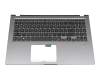 Tastatur inkl. Topcase DE (deutsch) schwarz/grau original für Asus VivoBook 15 D515UA