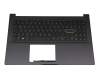 Tastatur inkl. Topcase DE (deutsch) schwarz/schwarz mit Backlight original für Asus VivoBook 15 S513IA