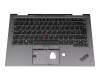 5M10Z37209 Original Lenovo Tastatur inkl. Topcase UK (englisch) schwarz/grau mit Backlight und Mouse-Stick