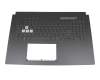 Tastatur inkl. Topcase UK (englisch) schwarz/transparent/schwarz mit Backlight original für Asus TUF Gaming A17 FA707RW