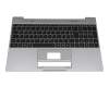 Tastatur inkl. Topcase DE (deutsch) schwarz/grau für Emdoor NS15AP