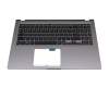 Tastatur inkl. Topcase DE (deutsch) schwarz/grau (SD) original für Asus VivoBook 15 F515EA