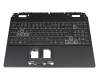 Tastatur inkl. Topcase DE (deutsch) schwarz/schwarz mit Backlight (4060/4070) original für Acer Nitro 5 (AN515-46)