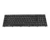 Tastatur DE (deutsch) schwarz mit Backlight für Nexoc G1524 (49348) (NH50ED)