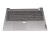 Tastatur inkl. Topcase DE (deutsch) silber/grau mit Backlight original für Lenovo ThinkBook 15 G3 ACL (21A4)