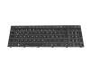 Tastatur DE (deutsch) schwarz/weiß mit Backlight (Backlight weiß) für Nexoc BJ5 50IO 23V1 (NJ56PU)