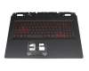 6B.QG1N2.014 Original Acer Tastatur inkl. Topcase DE (deutsch) schwarz/schwarz mit Backlight