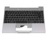 Tastatur inkl. Topcase DE (deutsch) schwarz/grau für Emdoor NS14AP