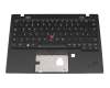 Tastatur inkl. Topcase DE (deutsch) schwarz/schwarz mit Backlight und Mouse-Stick original für Lenovo ThinkPad X1 Nano Gen 2 (21E8/21E9)