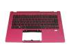 6B.ACSN2.014 Original Acer Tastatur inkl. Topcase DE (deutsch) schwarz/rot mit Backlight
