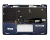 13N0-UWA0311 Original Asus Tastatur inkl. Topcase DE (deutsch) blau mit Backlight