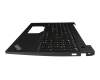 18776604 Original Lenovo Tastatur inkl. Topcase SP (spanisch) schwarz/schwarz mit Backlight und Mouse-Stick