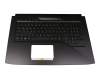 1KAHZZG0042 Original Asus Tastatur inkl. Topcase DE (deutsch) schwarz/schwarz mit Backlight (RGB Backlight)