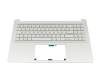 1KAHZZG011Q Original Asus Tastatur inkl. Topcase DE (deutsch) silber/silber mit Backlight