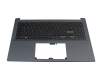 3SXJDKSJN00 Original Asus Tastatur inkl. Topcase DE (deutsch) schwarz/blau mit Backlight