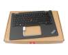 46M.0MCCS.0149 Original Lenovo Tastatur inkl. Topcase DE (deutsch) schwarz/grau mit Backlight und Mouse-Stick (no WWAN)
