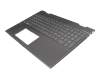 490.0EH07.BS0G Original HP Tastatur inkl. Topcase DE (deutsch) grau/grau mit Backlight