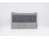 Lenovo 5CB0X56084 C-Cover with keyboard, Czech, Platinum Grey, Backlight, Fingerprint, UK