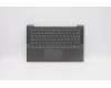 5CB1A14101 Lenovo Gehäuseoberseite C81YM Aluminium Schwarz mit Fingerabdrucksensor mit Tastaturbeleuchtung Spanisch