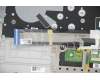 5CB1A14131 Lenovo Gehäuseoberseite C81YM Plastik Silber mit Fingerabdrucksensor mit Tastaturbeleuchtung Nordisch
