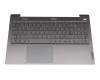 5CB1A24895 Original Lenovo Tastatur inkl. Topcase DE (deutsch) grau/grau mit Backlight (USB-C Ladeanschluss)