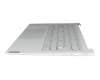 5CB1H70807 Original Lenovo Tastatur inkl. Topcase FR (französisch) grau/grau mit Backlight