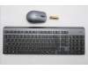 Lenovo 5KM0U88231 Keyboard_Mouse, Wireless, Spanish, Luna Grey