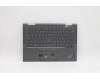 Lenovo 5M11C41039 C-Abdeckung mit Tastatur, Isländisch, sturmgrau, WLAN