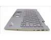Lenovo 5M11H62424 C-Cover with keyboard, Greek, Grey, Backlight, Fingerprint, WWAN, US