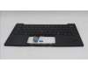 Lenovo 5M11S16255 C-Cover with keyboard, Russian, Black, Backlight, US